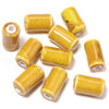 17x10mm Ceramic Tube Beads 3.2mm Large Hole Cylinder Glazed Beads Jewelry Making