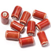 Rustic Ceramic Tube Beads