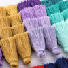 80mm Ombre Tiered Tassel Charms, Gradient 4 Layered Fringe for Boho Earrings DIY