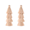 80mm Tiered Tassels 4 Layered Fringe Charms DIY Supply