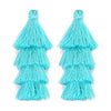 80mm Tiered Tassels 4 Layered Fringe Charms DIY Supply