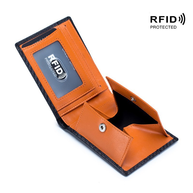 Men’s RFID Carbon Fiber Slim Wallet - DOROCHEY