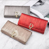 Women's D - Clasp Genuine Leather Wallet - DOROCHEY